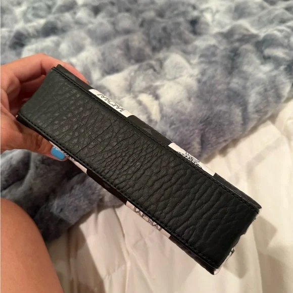 MCM checkered cosmetic pouch 150th anniversary aren bag exclusive ex cond - Picture 4 of 8